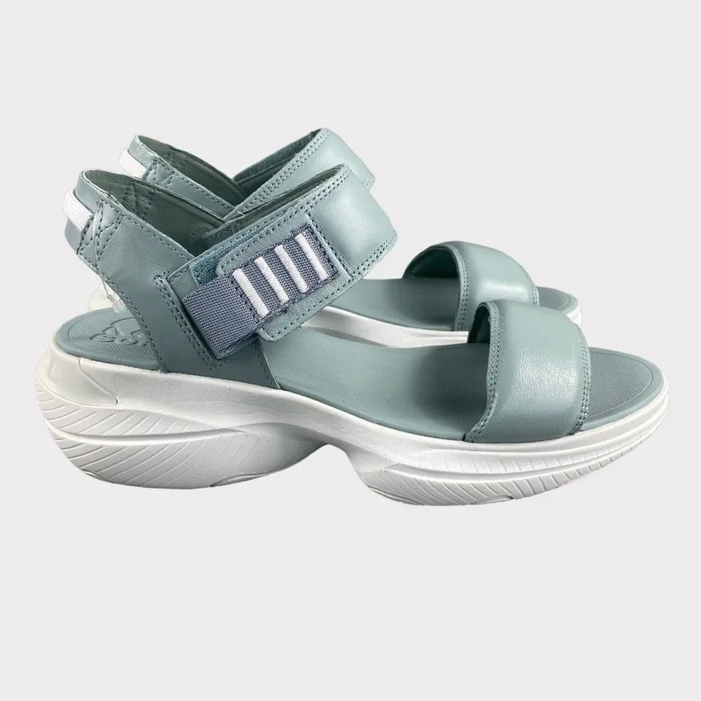 New sorel Explorer Blitz Stride‎ Womens 9 Sandal Thongs Shoes Flats Crushed Blue